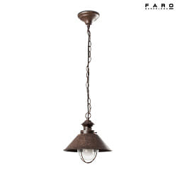 Outdoor Pendelleuchte NUTICA 260 1xE27, IP33, rostbraun