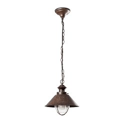 pendant luminaire NAUTICA E27 IP33, rust brown 