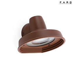 outdoor wall luminaire BRONX GU10 IP44, brown 