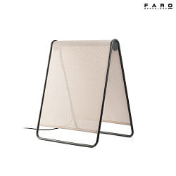 outdoor floor lamp CADAQUS LED IP44, beige 