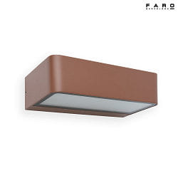 outdoor wall luminaire TAKUA LED IP65, rust brown 