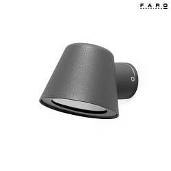 outdoor wall luminaire GINA GU10 IP44, dark grey 