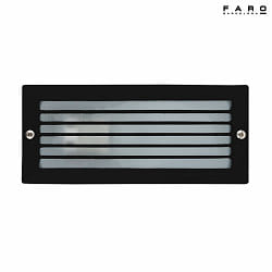 outdoor recessed luminaire ESCA E27 IP44, black matt 