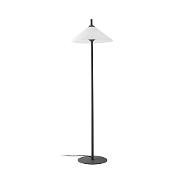 Lampadaire d'extrieur SAIGON OUT E27 IP44, gris fonc, blanc mat 