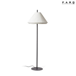 outdoor floor lamp SAIGON OUT E27 IP44, dark grey, white matt 