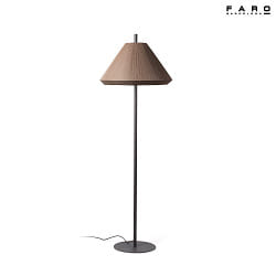 outdoor floor lamp SAIGON OUT E27 IP44, brown, dark grey 