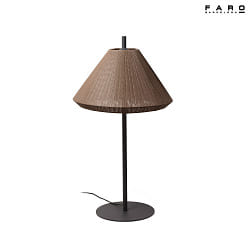 outdoor floor lamp SAIGON OUT E27 IP44, brown, dark grey 
