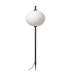 Lampe  piquet de terre SAIGON E27 IP44, gris fonc 