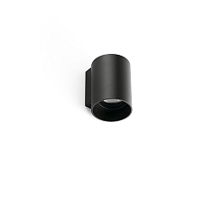 Outdoor LED Wandleuchte KOV 23, 6W, 3000K, IP65, rund schwarz