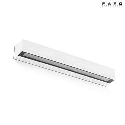 outdoor wall luminaire DORO 500 2 flames LED IP65, white matt 