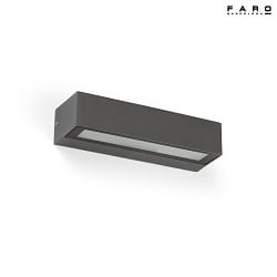 outdoor wall luminaire LAKO LED IP65, dark grey 