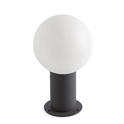 Lampada da esterno MOON 300 E27 IP44, grigio scuro, opale 