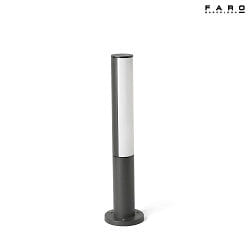 Borne d'éclairage BERET 500 LED IP54, gris foncé 