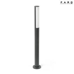 Borne d'éclairage BERET 900 LED IP54, gris foncé 