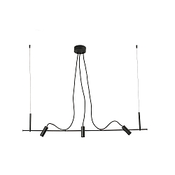 pendant luminaire CLAP LED IP65, black 