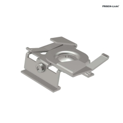 3-Phase track Ceiling clamp for grid ceiling, for 24mm T-bar, tensile strength 5kg, grey