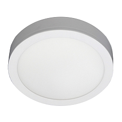 LED Aufbau-Downlight, flach, rund,  22,5cm, 120, 15W, 3000/4000/6500K, 1800lm, IP54, IK05, UGR<19, wei