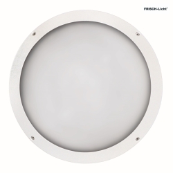 LED Auenwandleuchte 39,5cm, IP65, 16W, 4000K, 2300lm, rund, wei