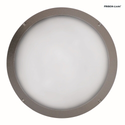 LED Auenwandleuchte 39,5cm, IP65, 16W, 4000K, 2300lm, rund, anthrazit