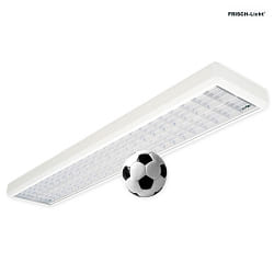 LED Aufbau-Rasterleuchte, 158cm, 87, 70W, 4000K, 8900lm, CRI 80, ballwurfsicher, IP20, wei, schaltbar