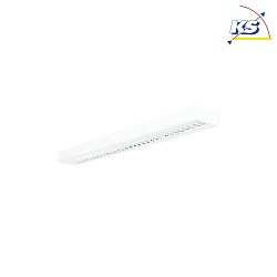 LED Aufbau-/Pendel-Rasterleuchte, direkt, IP20, UGR <19, DALI dimmbar, wei, 26W 3000K 3400lm