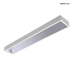 LED Aufbau-Rasterleuchte, asymmetrisch, IP20, wei, 119cm, 30W 4000K 3800lm, DALI dimmbar