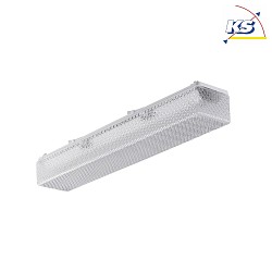 Luminaire pour locaux humides AWL117050P.3283 court, commutable, prismatique IP50, blanche 