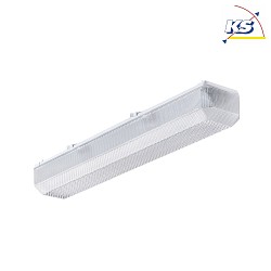LED Damp-proof luminaire, prismatic, 25W, 3000K, 3200lm, IP50, white
