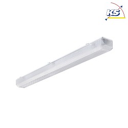LED Damp-proof luminaire, prismatic, 35W, 4000K, 5000lm, IP50, white