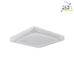 LED Wannenleuchte, IP50, kantig, quadratisch, prismatisch, wei, 65x65cm, 56W 3000K 7000lm