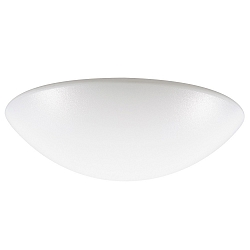 Abdeckung fr LED Wand-/Deckenleuchte,  30cm, bombiert, IK08, PC, seidenmatt