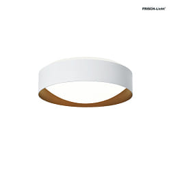 Lampada da parete e soffitto PREMIUM ARCHITEKTUR  30,8cm rotondo IP40, bianco, marrone rame dimmerabile