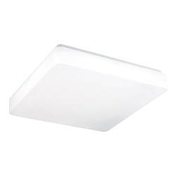 wall and ceiling luminaire 30cm square IP54, white 