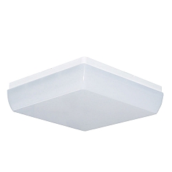 Lampada da parete e soffitto DLQ7454A.1584 piazza, resistente agli urti, commutabile IP54, Bianco 