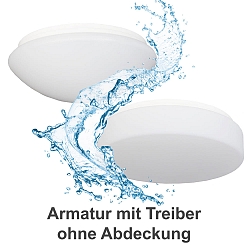 wall and ceiling luminaire PREMIUM 7520  33,5cm IP65, white dimmable