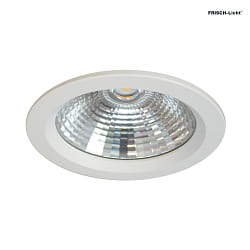 Apparecchio da incasso a soffitto 19,6 rotondo IP44, bianco dimmerabile