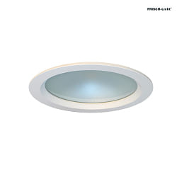 LED Einbau-Downlight, 19,6cm, rund, 78, 24W, 2900lm, IK07, IP44, dimmbar, wei/Glas satiniert, 3000K