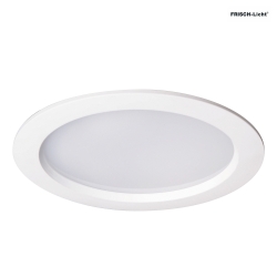 Downlight EDL2230A.2183DA rotondo, controllabile da DALI IP54, bianco dimmerabile