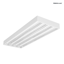 LED Hallen-Flchenleuchte bis ca. 8m, IP40 IK04, Breite 24.5cm, schaltbar, wei, 122x24.5cm, 91W 4000K 13100lm 85