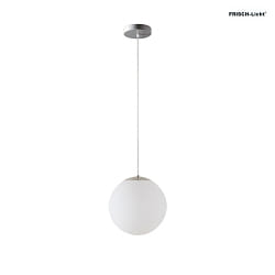 pendant luminaire 40 IP40, stainless steel brushed, white dimmable