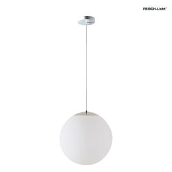 Luminaire  suspension 60 IP40, chrome, blanche gradable