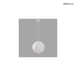 LED Ball Pendant luminaire glass, 22W, 3000K, 2600lm, IP40, white