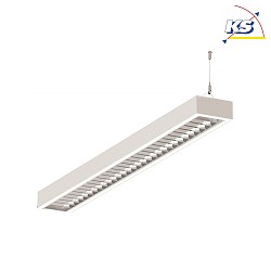 LED Light strip Pendant grid luminaire direct / indirect, 39W, 4000K, 5100lm, IP20, UGR < 19, white