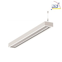 LED Light strip Pendant grid luminaire direct / indirect, 67W, 4000K, 8700lm, IP20, UGR < 19, white