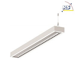 LED Light strip Pendant grid luminaire direct / indirect, 67W, 4000K, 8700lm, IP20, UGR < 19, white