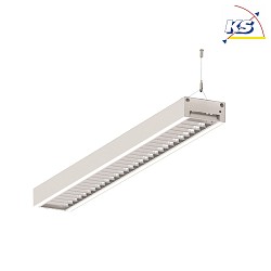 LED Light strip Pendant grid luminaire direct / indirect, 67W, 4000K, 8700lm, IP20, UGR < 19, white