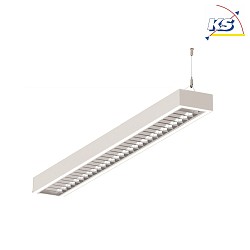 LED Light strip Pendant grid luminaire direct / indirect, 84W, 4000K, 11000lm, IP20, UGR < 19, white