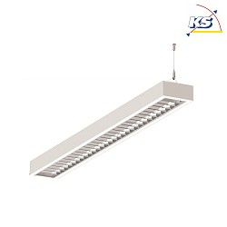 LED Light strip Pendant grid luminaire direct / indirect, 84W, 4000K, 11000lm, IP20, UGR < 19, white