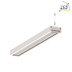 LED Light strip Pendant grid luminaire direct / indirect, 84W, 4000K, 11000lm, IP20, UGR < 19, DALI dimmable, white