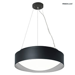 pendant luminaire PREMIUM ARCHITEKTUR  30,8cm IP20, black, metal grey dimmable